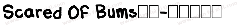 Scared Of Bums字体字体转换